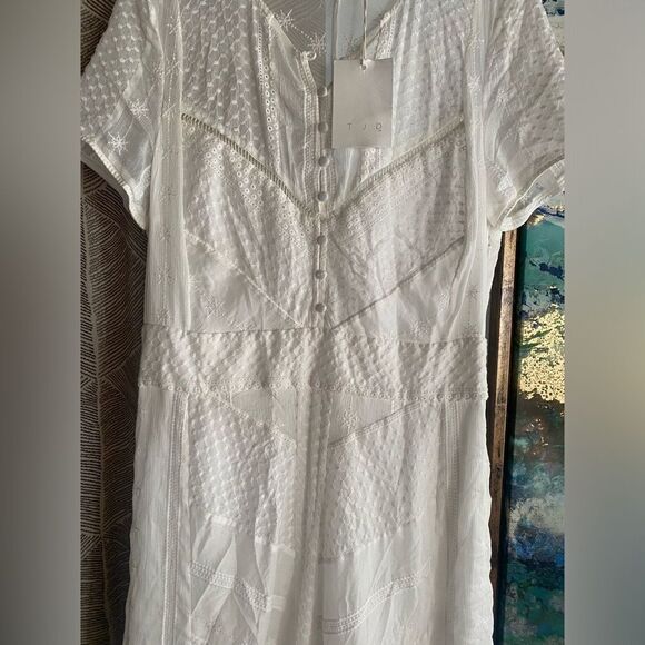 The Jetset Diaries  Midi Dress Women  Ivory Lace Size Small NWT - Picture 3 of 16